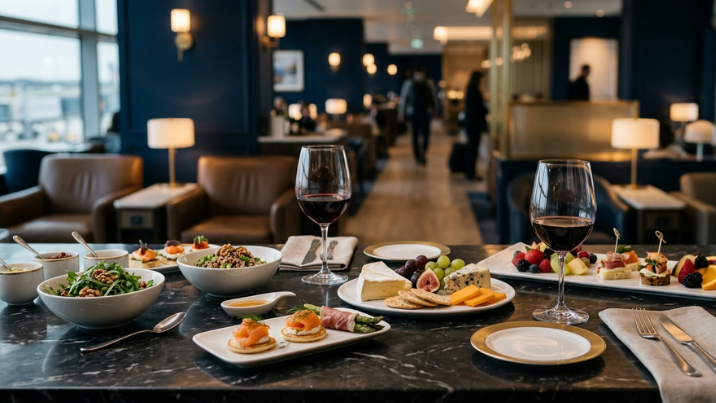 Buffet de lounge premium em still life
